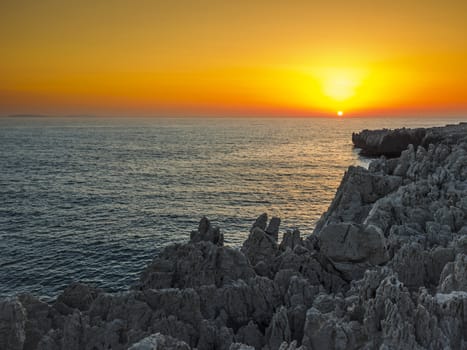 View on coast of Sicily, Italian island in the mediterranean sea.