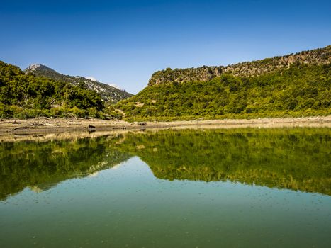 a day in canoa in the Cedrino, river of sardinia.