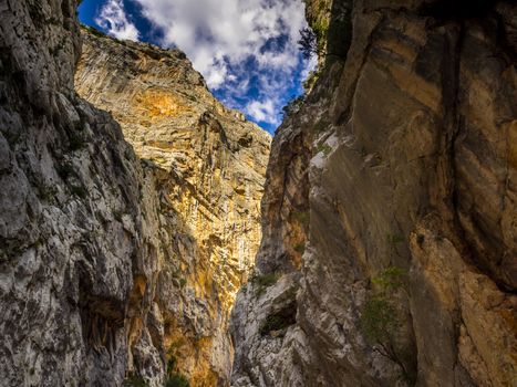 famous gorges of Gorropu in Sardinia, Italy.