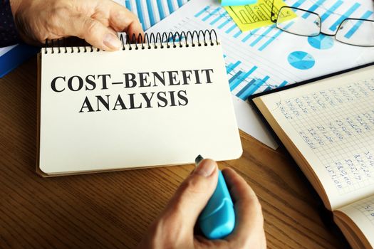 Cost-benefit analysis CBA or BCA on the table.