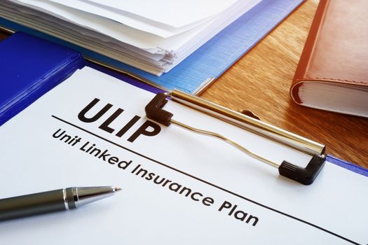 Unit Linked Insurance Plan - ULIP on the table.