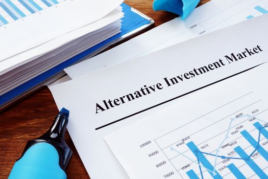 Alternative Investment Market AIM report and business charts.