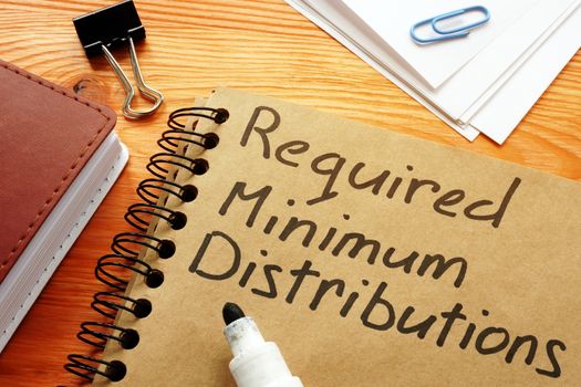 Required minimum distributions RMD phrase on the page.