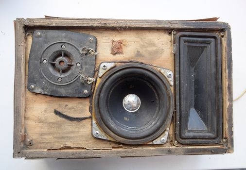 a Column speaker 15AS-208. Vintage Soviet bookshelf acoustics.