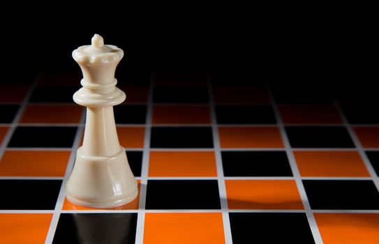 chess piece on the board background
