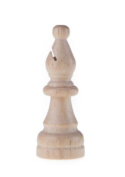 Chess pieces isolated on white background