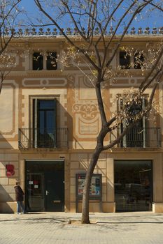 Barcelona, Spain - 9 April 2015: Can Roses Library