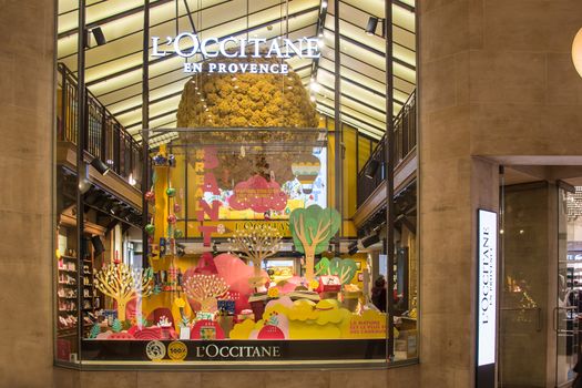 L'occitane en Provence Store in Paris, France, , Beauty skin products brand shop in "Le Louvre"