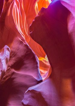 Antelope Canyon in the Navajo Reservation near Page, Arizona, USA