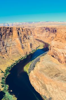 Horseshoe Bend on Colorado River in Glen Canyon, Arizona, USA