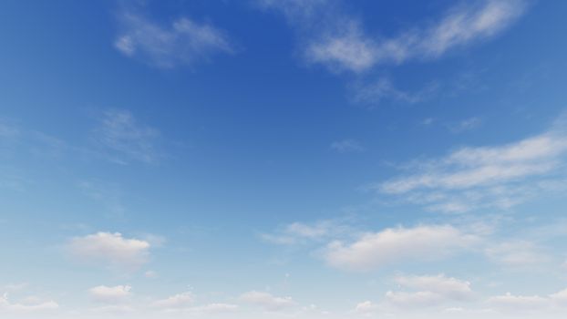 Cloudy blue sky abstract background, blue sky background with tiny clouds, 3d rendering

