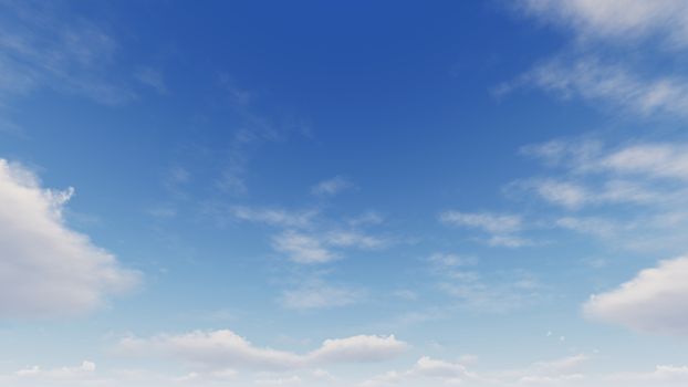 Cloudy blue sky abstract background, blue sky background with tiny clouds, 3d rendering

