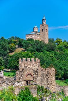 Veliko Tarnovo, Bulgaria – 07.25.2019. Main Entrance to the Tsarevets fortress in Veliko Tarnovo, Bulgaria, on a sunny summer day