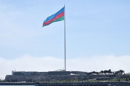 The flag was approved on November 9, 1918 as the national flag of the Azerbaijan Democratic Republic,which existed until 1920.On February 5,1991,the flag was approved as the national flag of the Republic of Azerbaijan,which proclaimed its independence in the same year.Flag Square