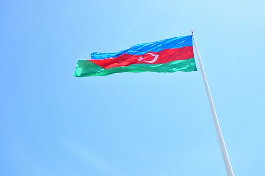 The flag was approved on November 9,1918 as the national flag of the Azerbaijan Democratic Republic,which existed until 1920.On February 5,1991,the flag was approved as the national flag of the Republic of Azerbaijan,which proclaimed its independence in the same year.