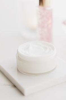 Face cream moisturizer in a jar, luxury skincare cosmetics and anti-aging product for healthy skin and beauty routine