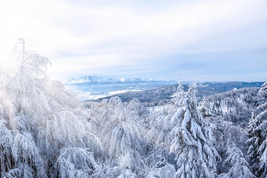 Picturesque view of the High Tatra Mountains