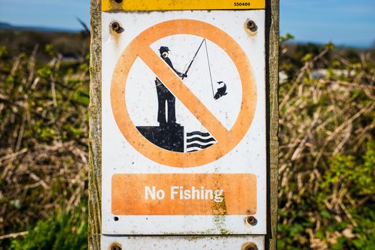 no fishing beyond this point - sign