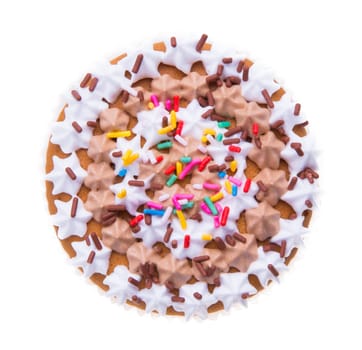 Cupcake isolated on white background