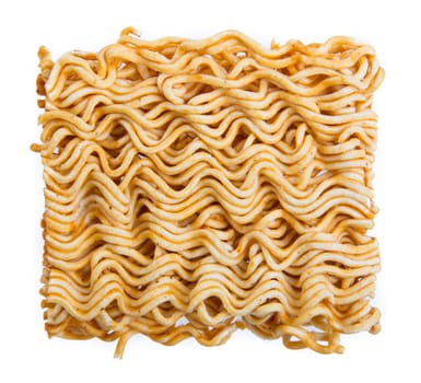instant noodles isolated on white background
