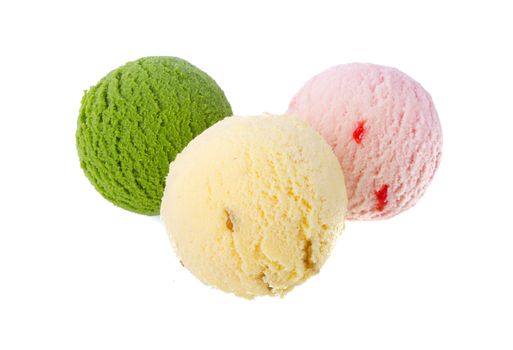 ice cream isolated on white background