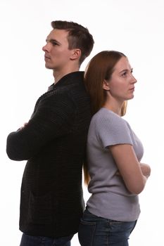 Man and woman offended by each other