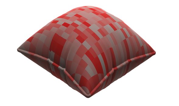 3d render pillow on background