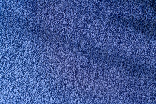 Premium blue fabric texture, decorative textile as background for interior design, close-up