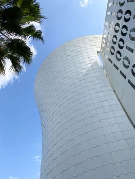 Orlando, FL/USA-4/10/20:  The exterior of the Town Center at Laureate Park at Lake Nona in Orlando, Florida.