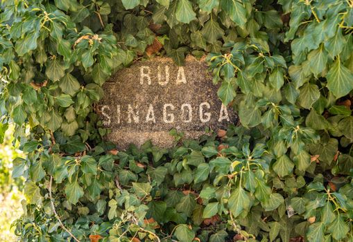 Rua Sinagoga or Synagogue Street in the ancient town of Castelo Rodrigo in Portugal