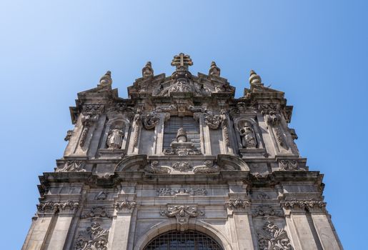 Entrance and steps to Torres dos Clerigos church and tower