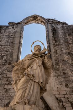 Convent of Carmo in Lisbon damaged in the major earthquake in 1755