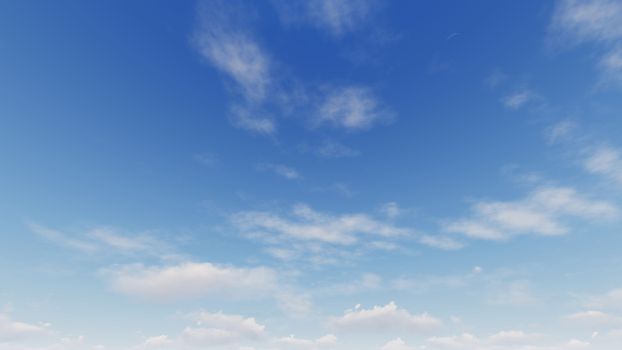 Cloudy blue sky abstract background, blue sky background with tiny clouds, 3d rendering

