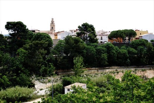 Panoramic view on the town Benigembla, Spain