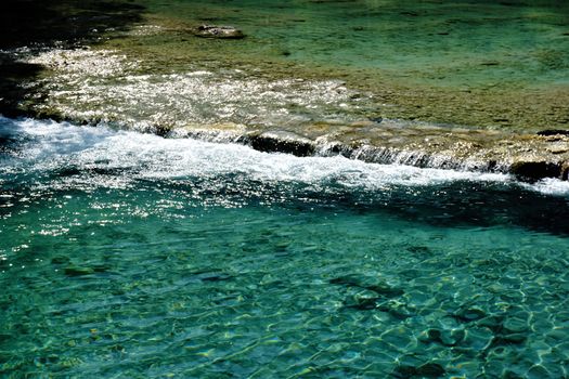 Wild Sava river in Kranjska Gora, Julian Alps, Slovenia