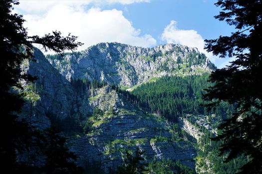 Beautiful view to Vogel mountain near Lake Bohinj, Slovenia