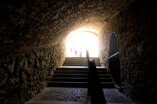 Light at the end of the tunnel in Bratislava, Slovakia