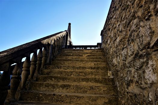 Old Stairs to museum in Novo Mesto, Slovenia