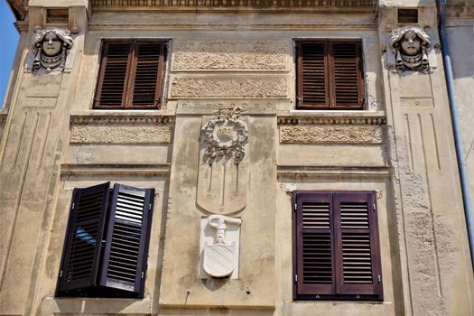 Beautiful art nouveau building in Piran, Slovenia