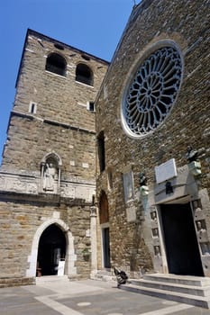 The cathedral of Saint Justus in Trieste, Italy