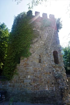 Ruin of the cucherna tower in Triest, Italy
