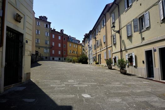 Beautiful square in the old town of Trieste, Italy