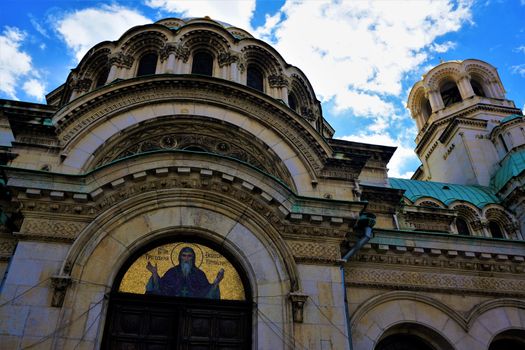 Detail of the Alexander Nevsky cathedral in Sofia, Bulgaria