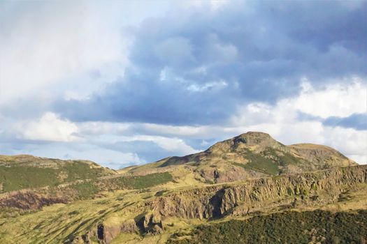 View from Calton Hill to Arthurs seat Edinburgh, Scotland