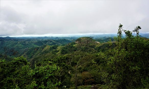 Beautiful view from Monteverde over the hills of Puntarenas, Costa Rica