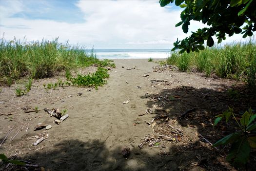 Hidden place at Playa Dominical near Guapil, Costa Rica