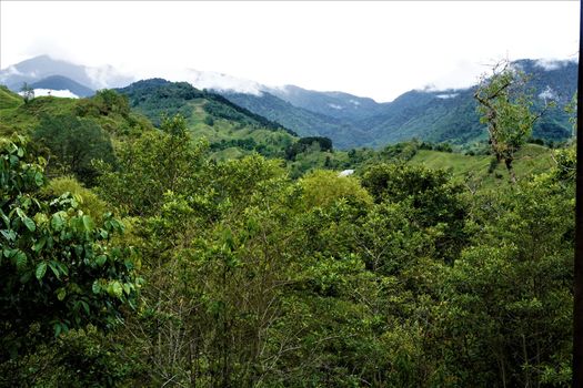 Beatuiful landscape of San Geardo de Rivas, Costa Rica