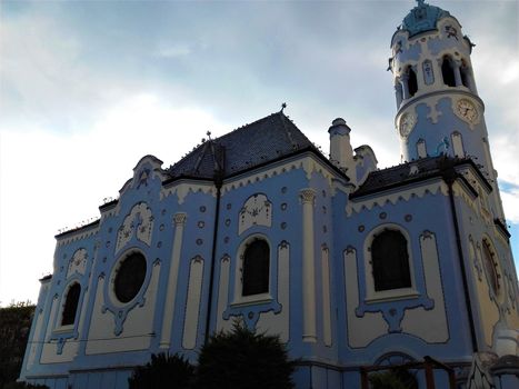 Photo of the blue church in Bratislava, Slovakia