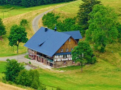 Cute black forest house spotten in Furtwangen, Germany