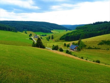 Beautiful black forest village Rohrbach near Furtwangen, Germany